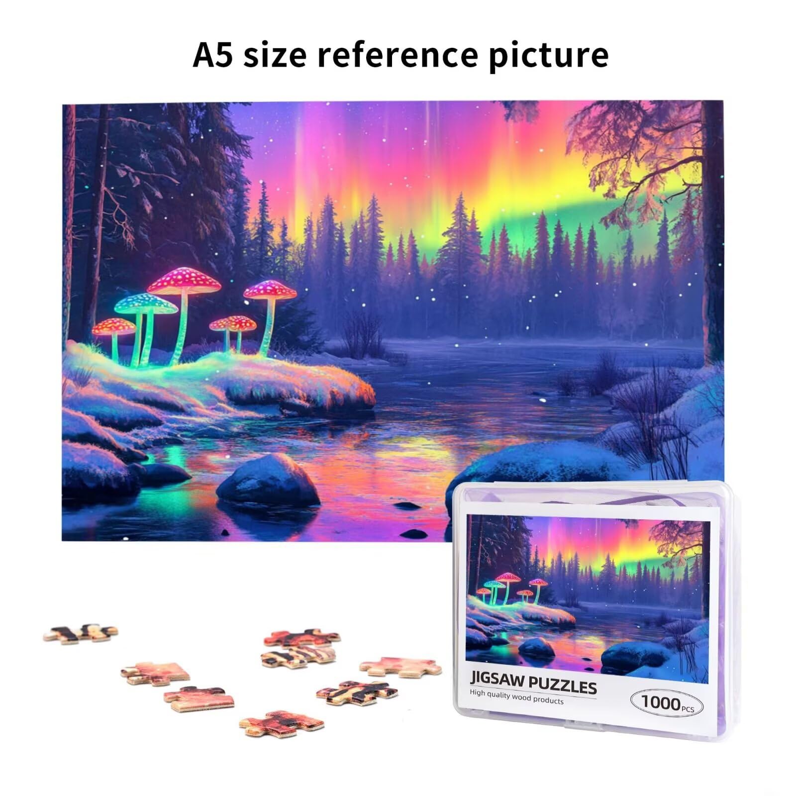 Puzzle 3000 Teile, Puzzle Erwachsene, Holzpuzzle Norwegen Impossible Jigsaw, Clevere Rätsel, HD Farbe Jigsaw mit Geschenkbox Verpackung for Room Decor, Geschenke für Frauen Landschaft 122x81cm p-335