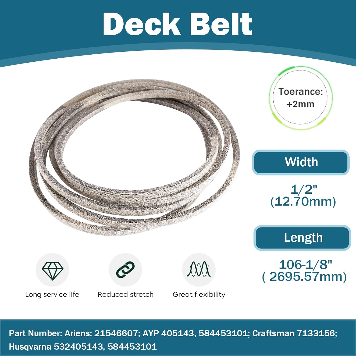 46'' Deck Rebuild Kit Fits Hus qvarna Pou LAN PP20VA46 PP19H46 2246LS 2 Spindle (187292) 2 Blade (531309715) 1 Belt (405143) 2 Idler (196106) 1 Idler (177968)