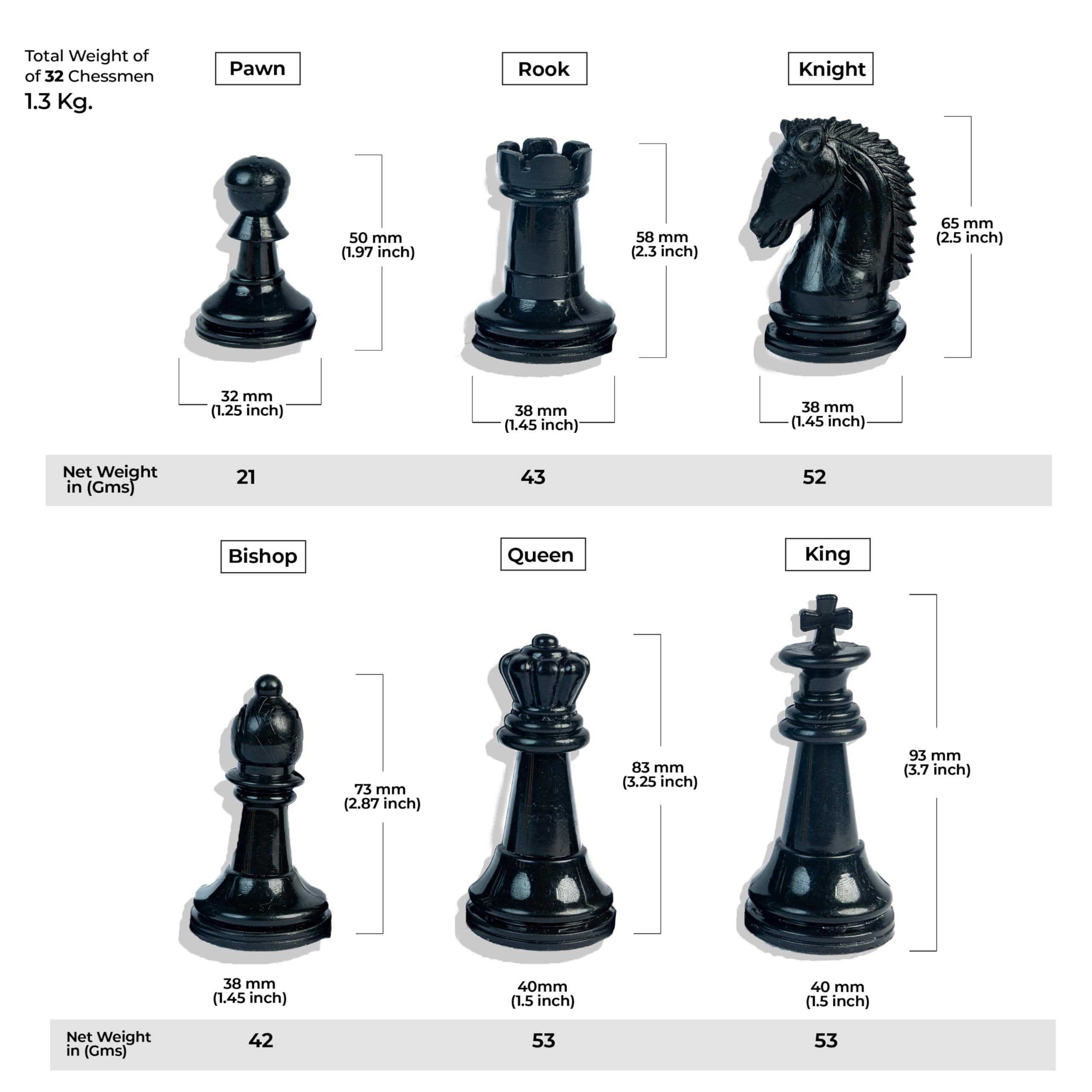 ChessVo Tournament Chess Set | 18x 18inch Mat |4X Weighted Chess Pieces with Steel Bottom Velvet Base | 1.5Kg Premium Chessmen |Big Size | Roll-Up Green Vinyl Board |100% Virgin Plastic |Carry Pouch 2