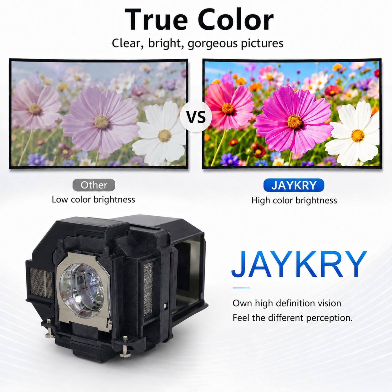 Ersatzlampe für Epson ELPLP96 EH-TW650 EH-TW5600 EH-TW5650 EB-U05 EB-U42 EB-W05 EB-W39 EB-S05 EB-S41 PowerLite Home Cinema 1060 2100 2150 EX7260 EX9210 EX9220 VS250 VS350 VS355 V13H010L96