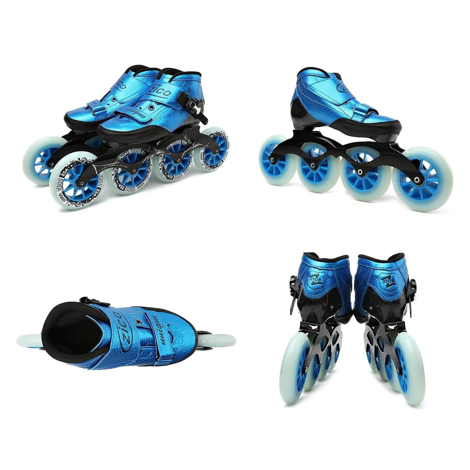 Rollers De Vitesse en Ligne for Adultes, for Femmes Et Hommes, Patins De Fitness Professionnels, Patins De Course Haute Performance for Débutants Et Adolescents, Unisexes