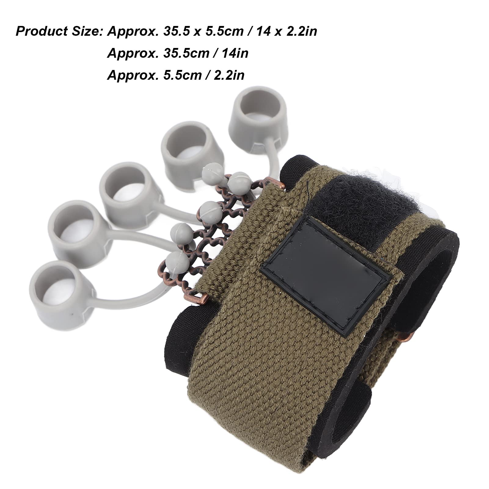 Esercitatore per Dita, 20Lb/40Lb Rinforzo Impugnatura Mano, Rinforzo Mano Fascia Resistenza Dita Chitarra Barella Dito Attrezzatura Yoga Mano per Artrite, Tunnel Carpale