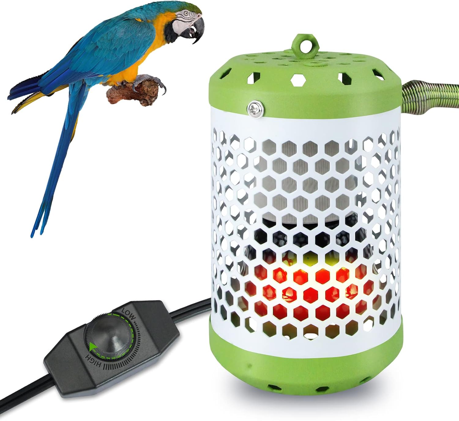 LISINAN Adjustable Reptile AntiScald Lamp Covers Heater