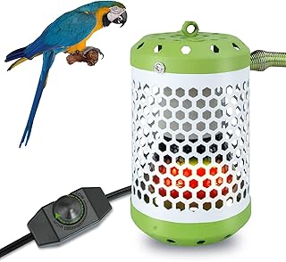 Adjustable Reptile Anti-Scald Lamp Covers Heater Guard with 100 Watt Infrared Ceramic Heat Lamp,Lamp Fixture for Heat Emitter for Turtle, Snakes, Lizards, Frogs, Chicks