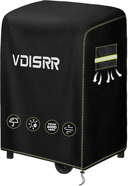 VDISRR Copertura Barbecue da Esterno, Tessuto Oxford 600D Resistente Telo Impermeabile 77 x 70 x 110 cm Copri Barbecue da Esterno per BBQ Grill Antivento UV Polvere Neve - 1