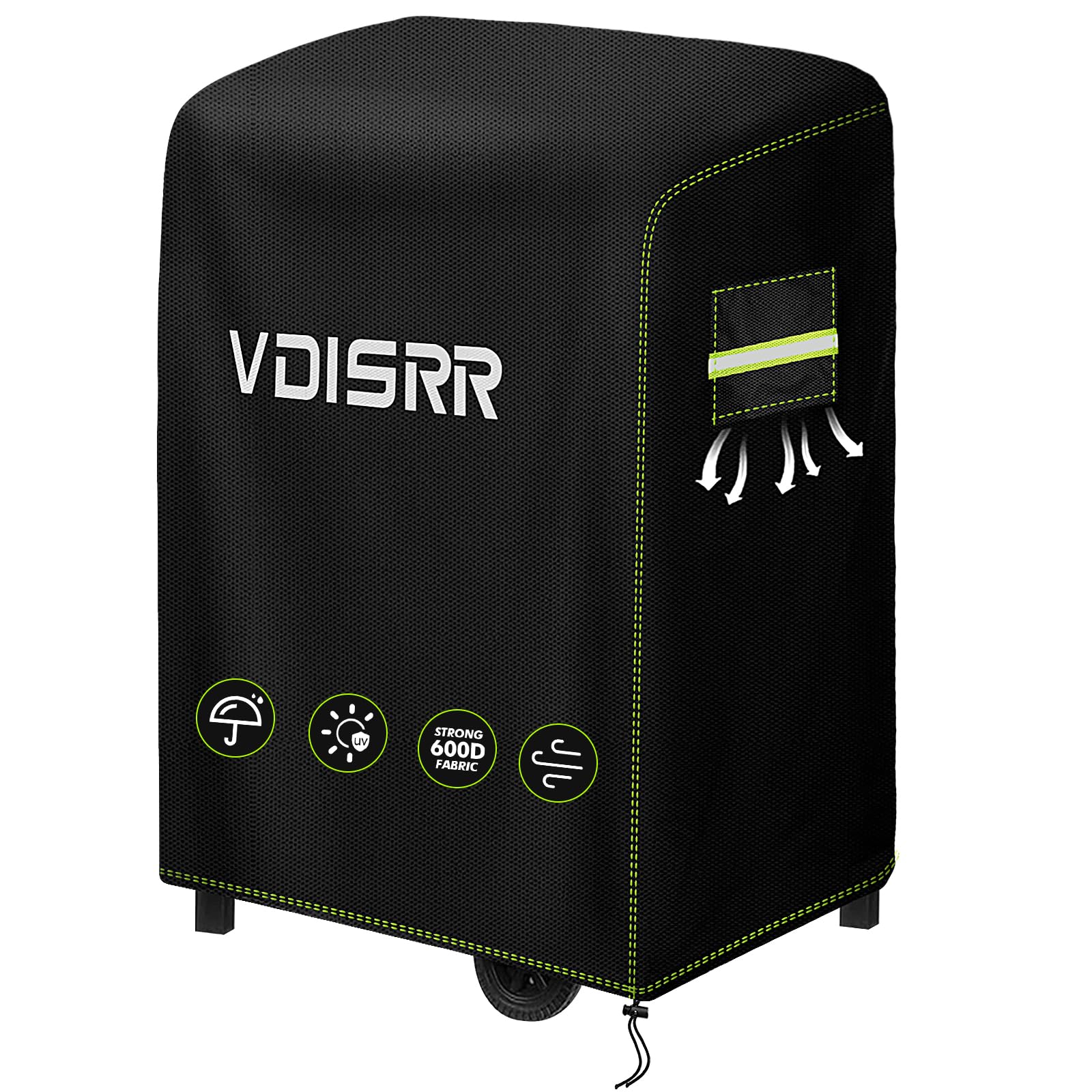 VDISRR Funda Barbacoa Exterior Impermeable, 600D Oxford Funda BBQ Exterior 152 * 71 * 117cm Funda Protectora para Barbacoa Anti-Viento/Agua/UV/Resistente al Desgarro — view 10
