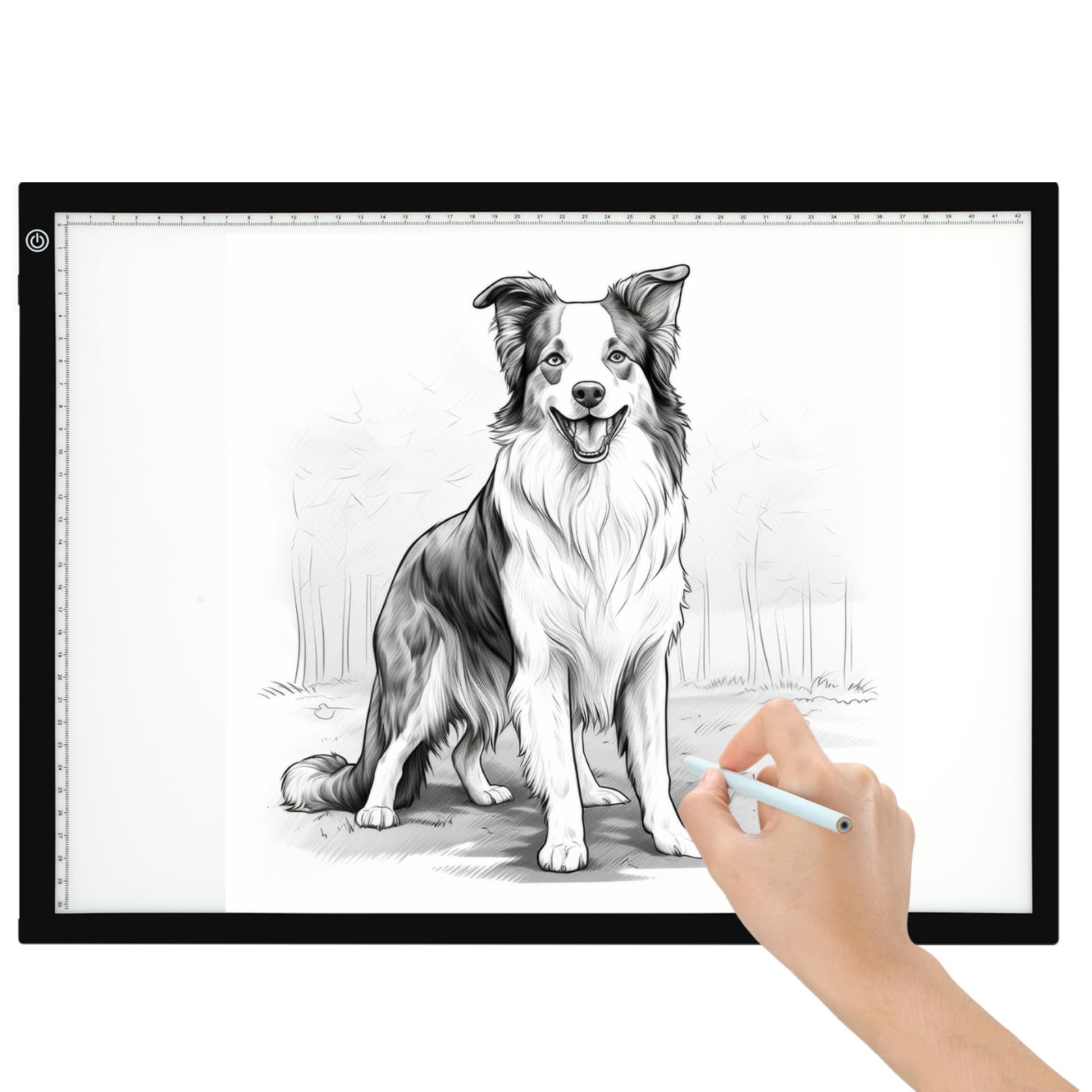 Tenceur 2 Sets A3 LED Copy Pad USB Powered Light Board Brightness Light Tracing Box Thin Adjustable Light Drawing Board for Diamond Painting Weeding Vinyl Sketching Animation Stenciling