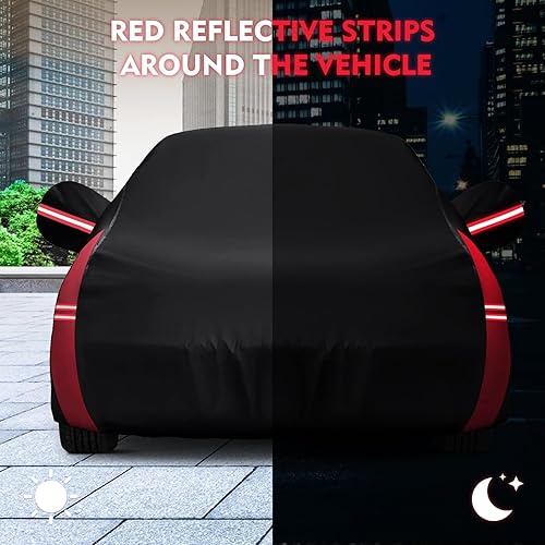 Miniatura 44 de Funda impermeable para Dodge Charger para todo tipo de clima, funda de automóvil de 6 capas impermeable para todo tipo de clima, 210T, resistente al