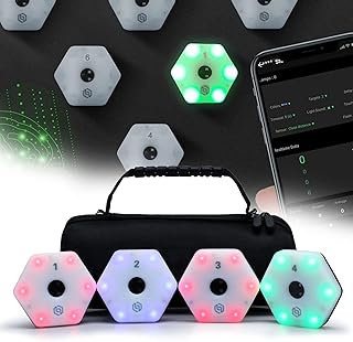 ZUKETANG Reaction Training Light, Boxing Reflex, Reaction Light System for Reaction Speed with App, Exercises Accessories Lights, Exercise for Leisure, Fun for All Ages,4lights