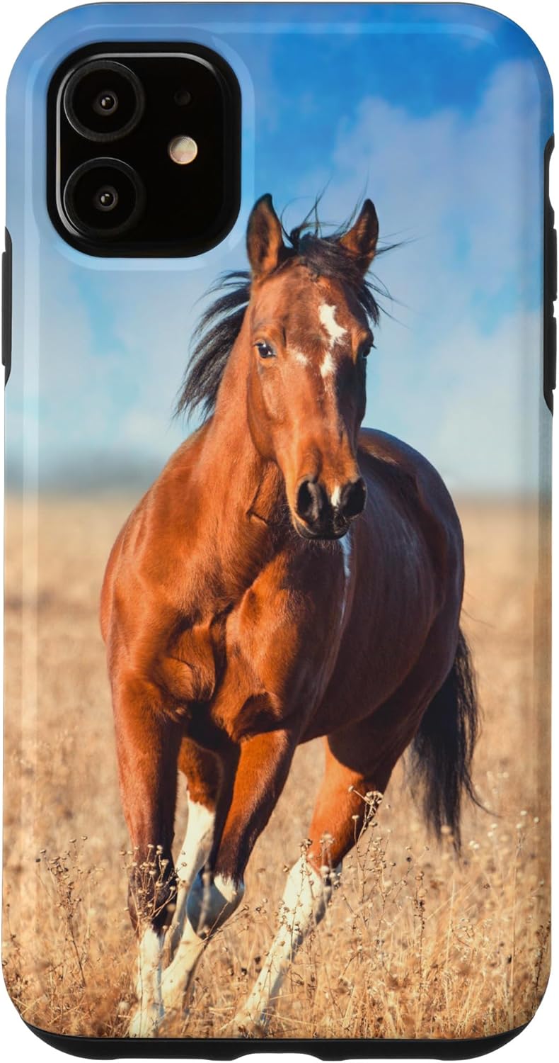 Horse Cute Animal Brown Horse Rider Horses Farm Case for iPhone SE (2020) / 7 / 8