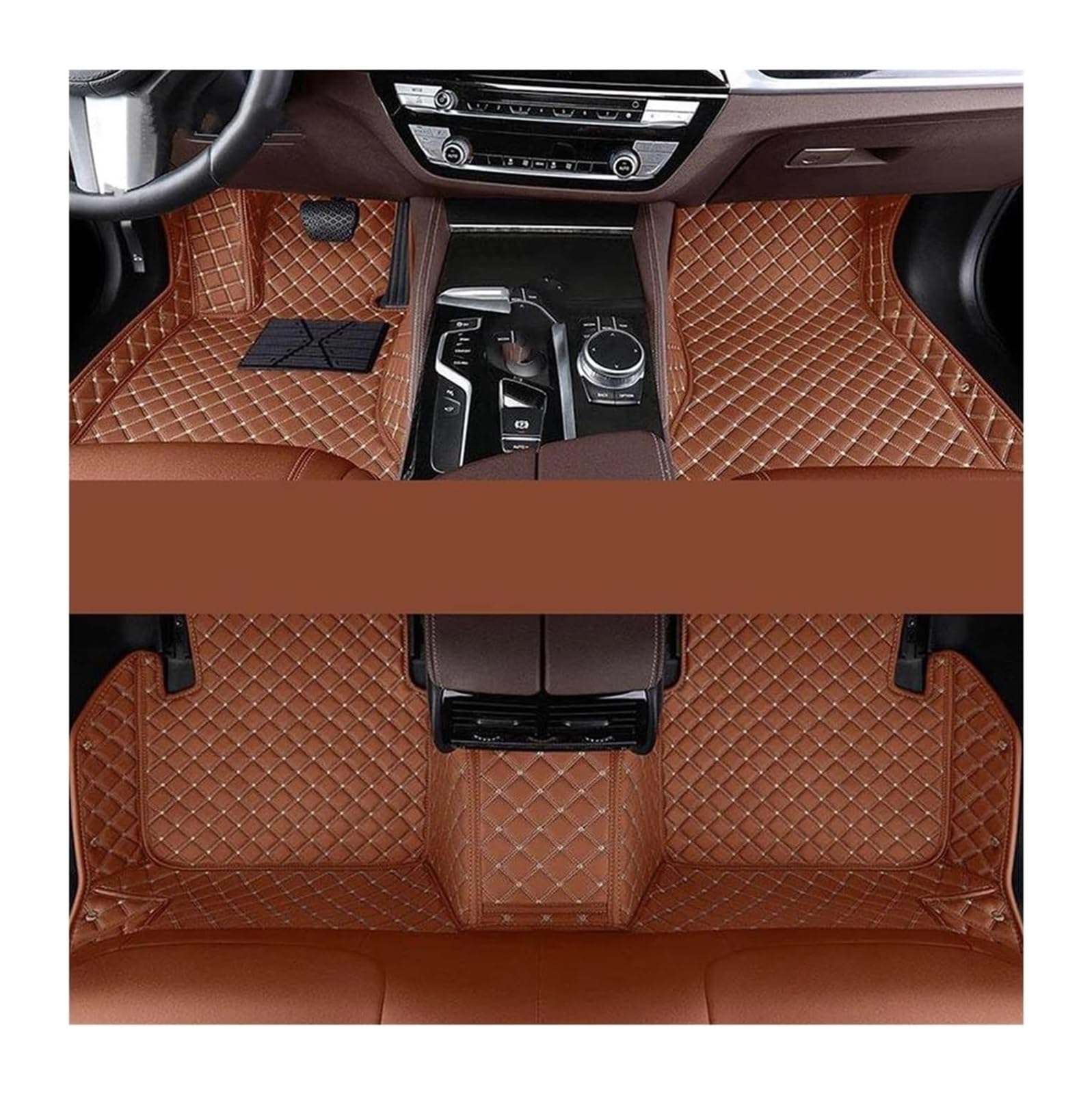 For Toyota For Land Cruiser 100 200 300 1997 1998 1999 2000 2001 2002 2003-2023 Car Floor Mats Carpets Foot Coche Car Mats Drive(Brown,2007-2020)