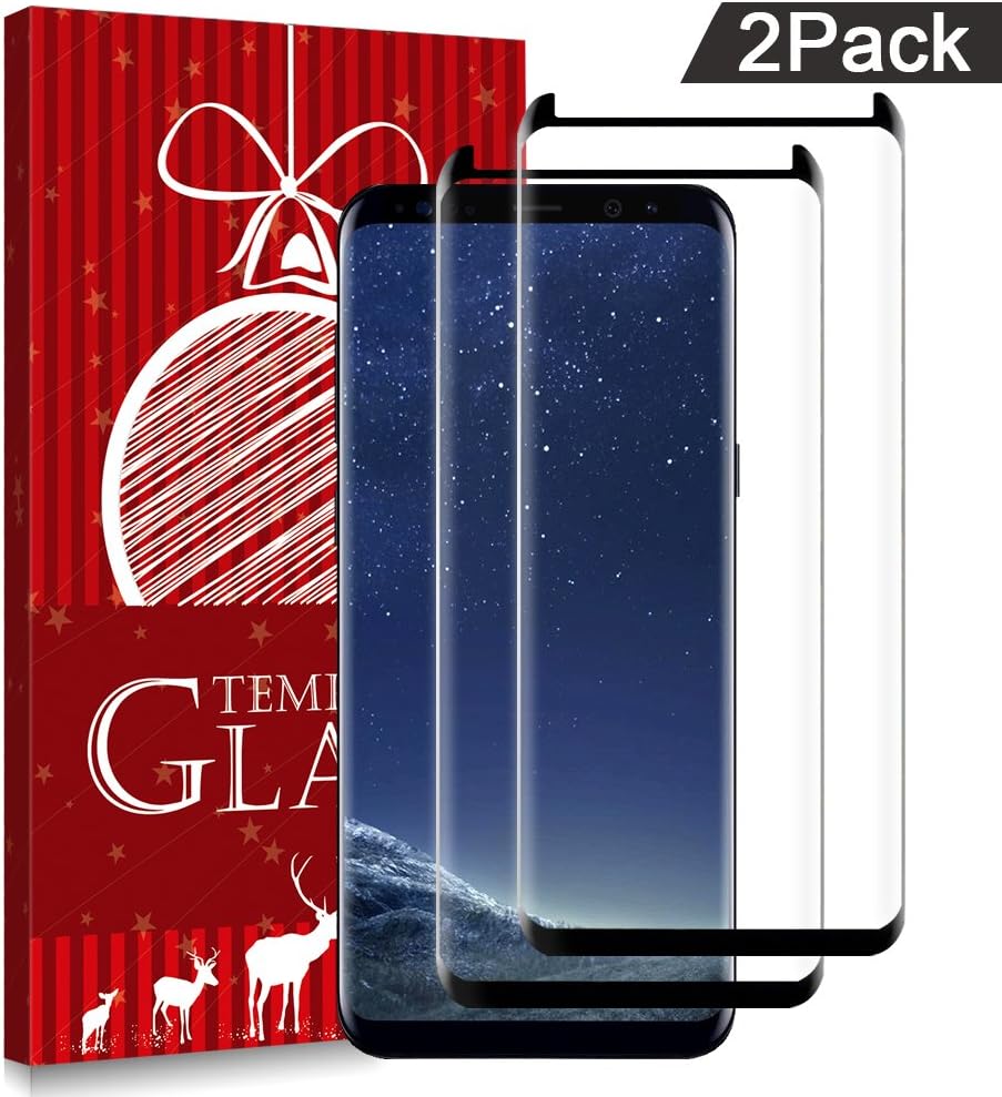 Samsung Galaxy S8 Screen Protector, Belog [2-Pack][Hd Clear][9H Hardness][Anti-Bubble] Tempered Glass Screen Protector Compatible with Samsung Galaxy S8