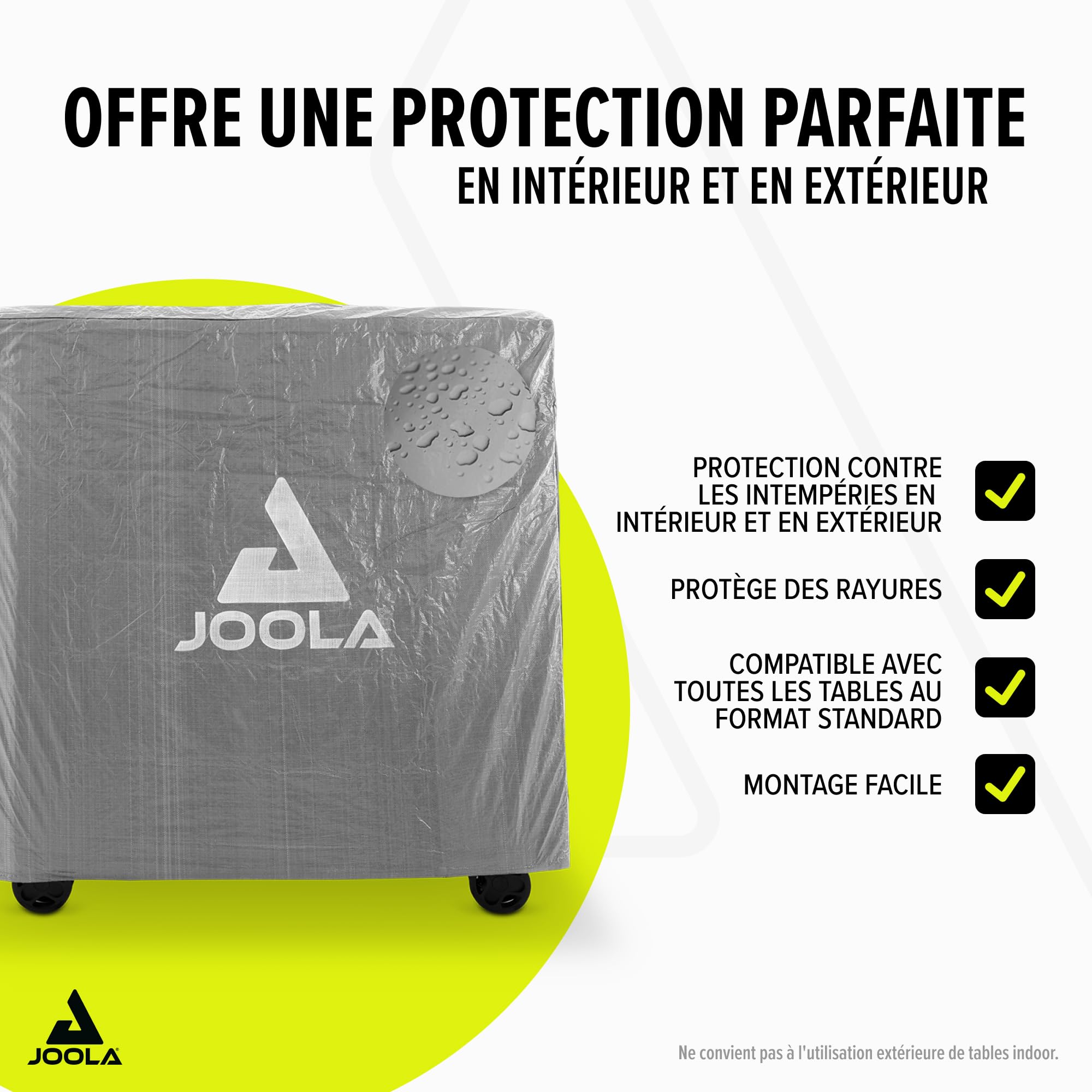 JOOLA TABLE COVER Housse pour tables de tennis de table, 150 x 160 x 50-80 CM