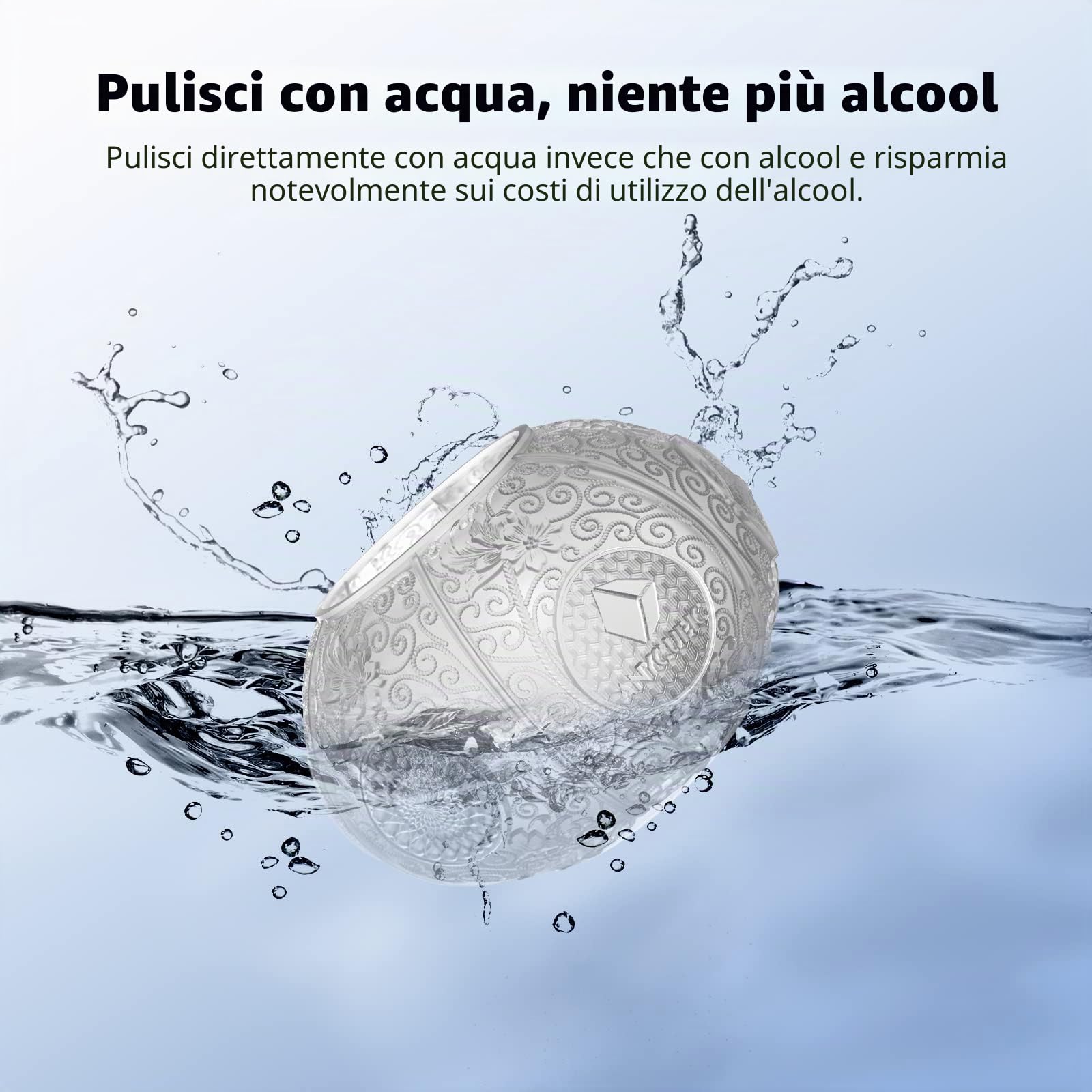 ANYCUBIC Resina Lavabile in Acqua 2.0, Alta Resilienza, Anti-Ingiallimento, Basso Odore per Tutte le Stampante 3D LCD Resina, Trasparente 1000g