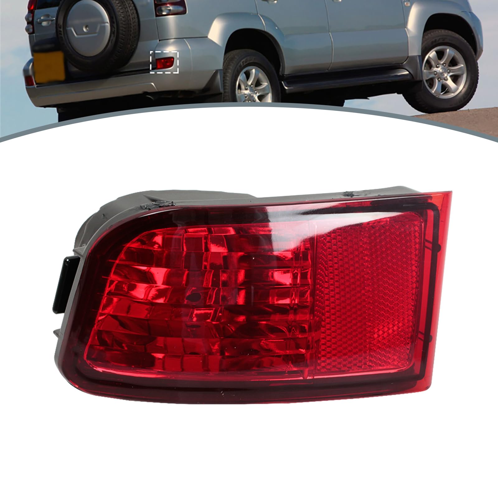 For Toyota Land Cruiser Prado 120 series GRJ120 TRJ120 FJ120 2002-2009 Rear Bumper Reflector Tail Light left