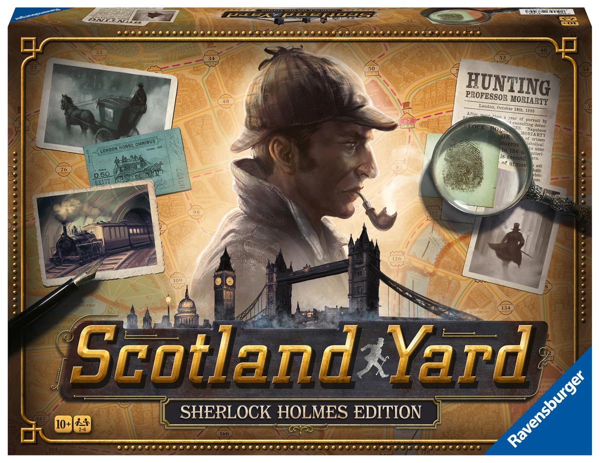Ravensburger Scotland Yard Sherlock Holmes - Gioco Da Tavolo Per Adulti E Bambini 10+, 2-6 Giocatori, Caccia A Moriarty A Londra - 2