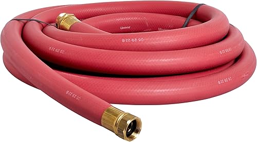 Underhill UltraMax - Manguera de agua comercial para jardín de 25 pies, goma, flexible, antitorceduras, 200 psi WP, 800 psi BP, H10-025R, 1 pulgada