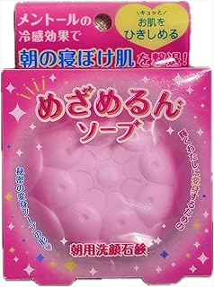 【2個まとめ買い】朝用洗顔石鹸 めざめるんソープ90g 〜朝の憂鬱な毛穴汚れ・くすみを洗い流す〜
