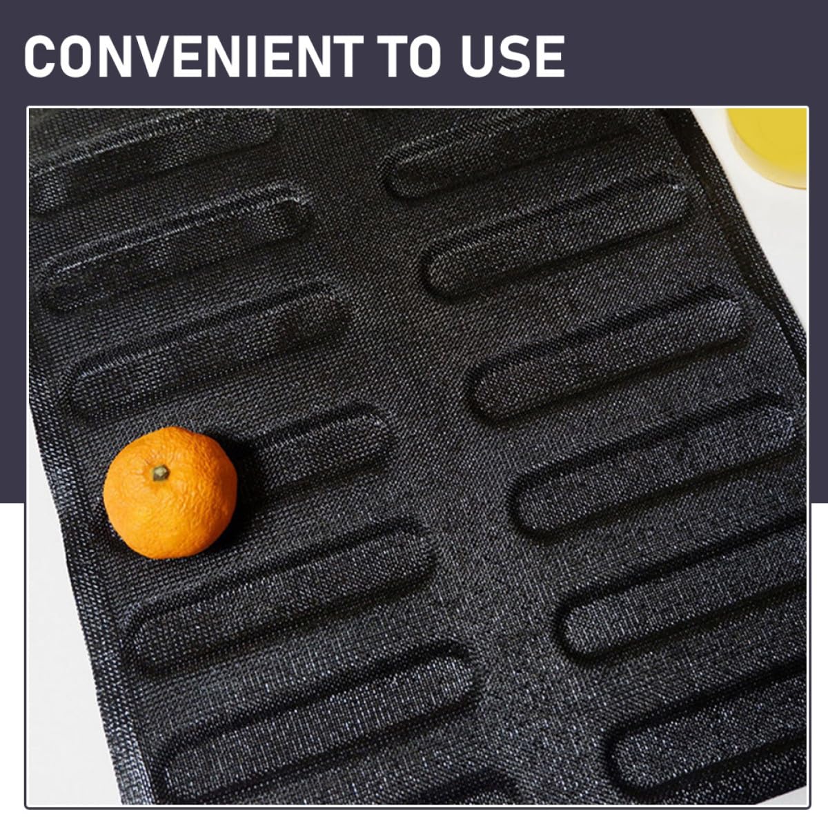 Molde de Silicona Transpirable para Hornear Pan Francés y Perritos Calientes, 16 Cavidades Flexibles, Molde Antiadherente para Panadería, Utensilio Multifunción para Cocina Diaria