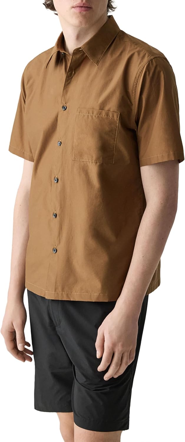 Theory Men's Noll Short Sleeve in Soft Lawn