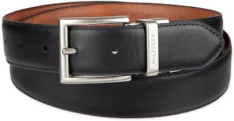 Tommy Hilfiger Men's Reversible Leather Belt, 2in1 Design for Dress Or Casual Wear