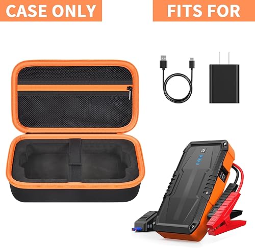 Miniatura 2 de Grapsa Funda protectora compatible con AstroAI S8 Car Jump Starter, cargador de batería portátil de coche de 1500 A. Soporte de transporte de
