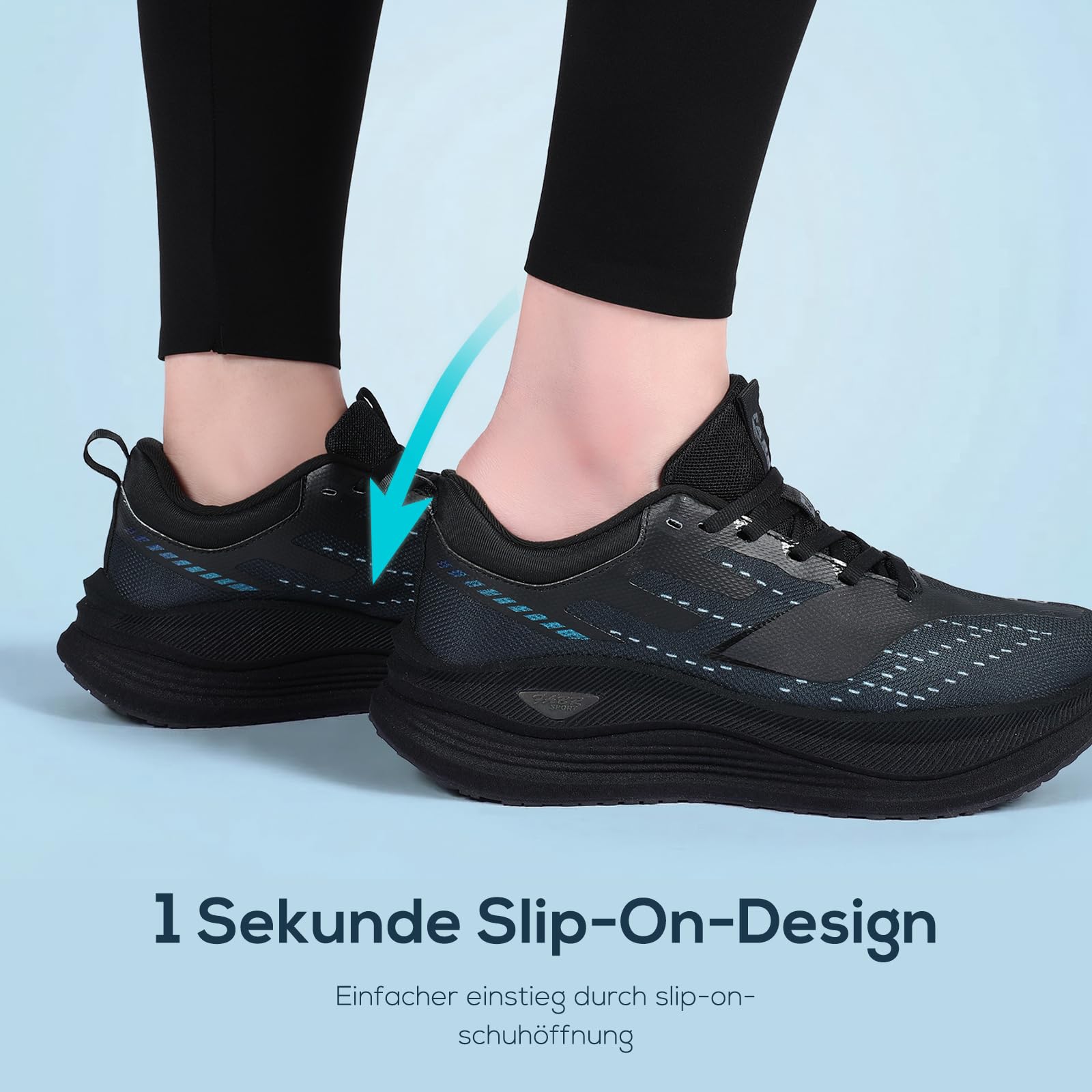 Scarpe da corsa da uomo Daman, leggere, scarpe da ginnastica unisex, traspiranti, comode, da corsa, da jogging, antiscivolo, suola
