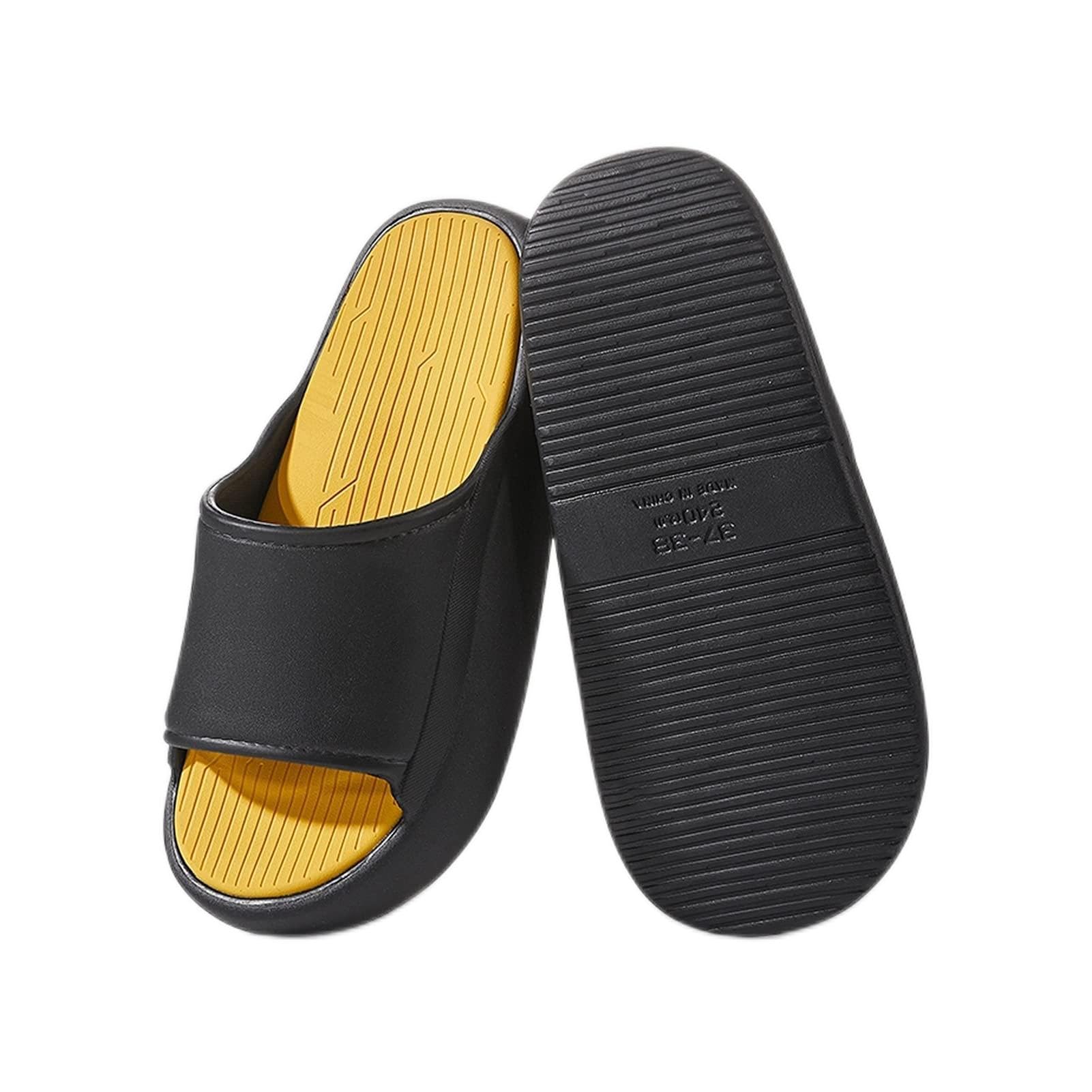 zapatillas de baño Zapatillas de aumento de hombres 3,5 cm de espesor Suelas de espesor Slippers Slippers de ducha de moda antideslizante Sandalias y zapatillas Sandalias y zapatillas Zapatillas de pl