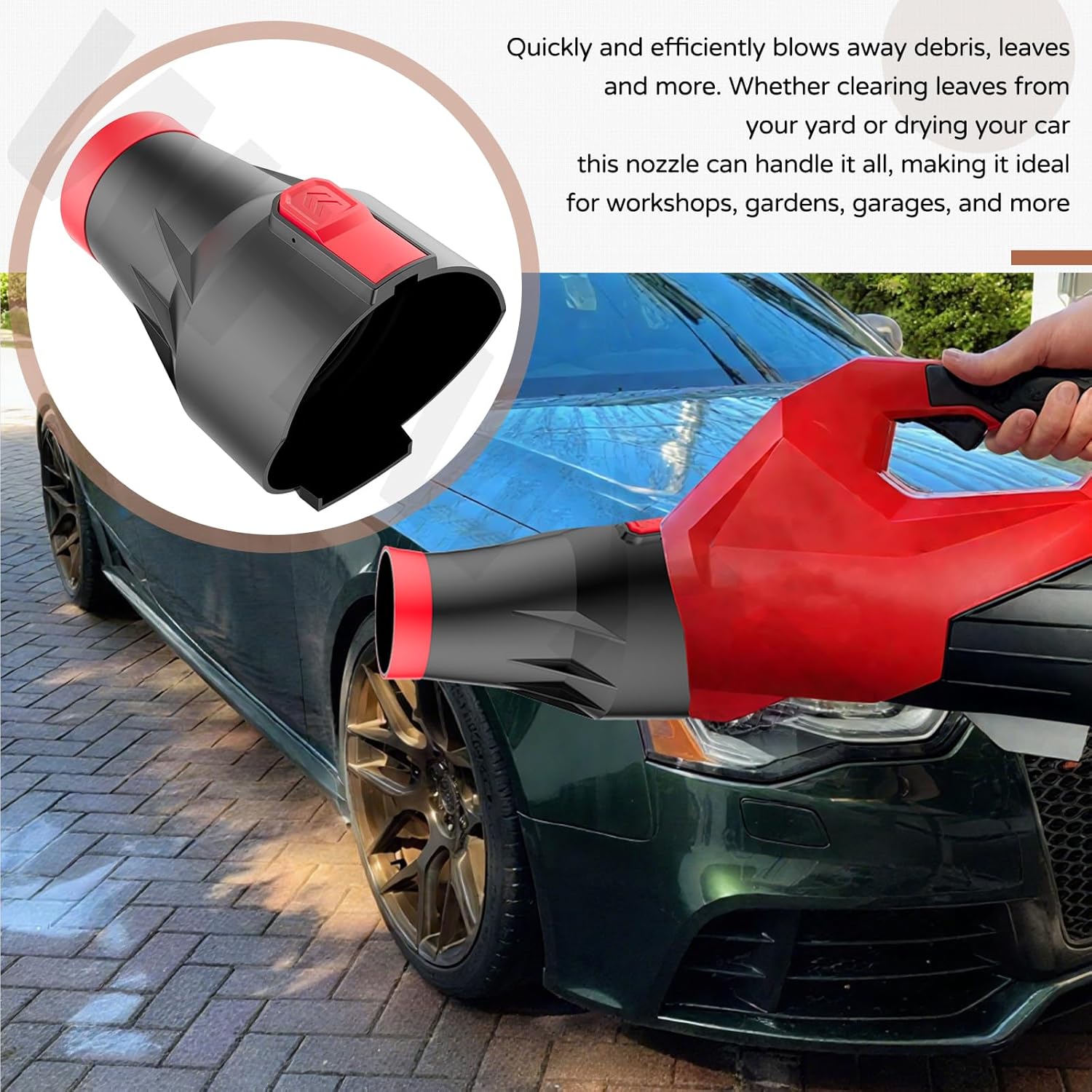 Car Drying Nozzle Compatible with 18V Gen III Single Battery Leaf Blower 3017-20