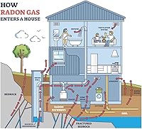 Vista 3 de Kit de prueba de radón a corto plazo para el hogar, detección de radón certificada por la EPA - Incluye 1 detector para evaluación rápida de radón