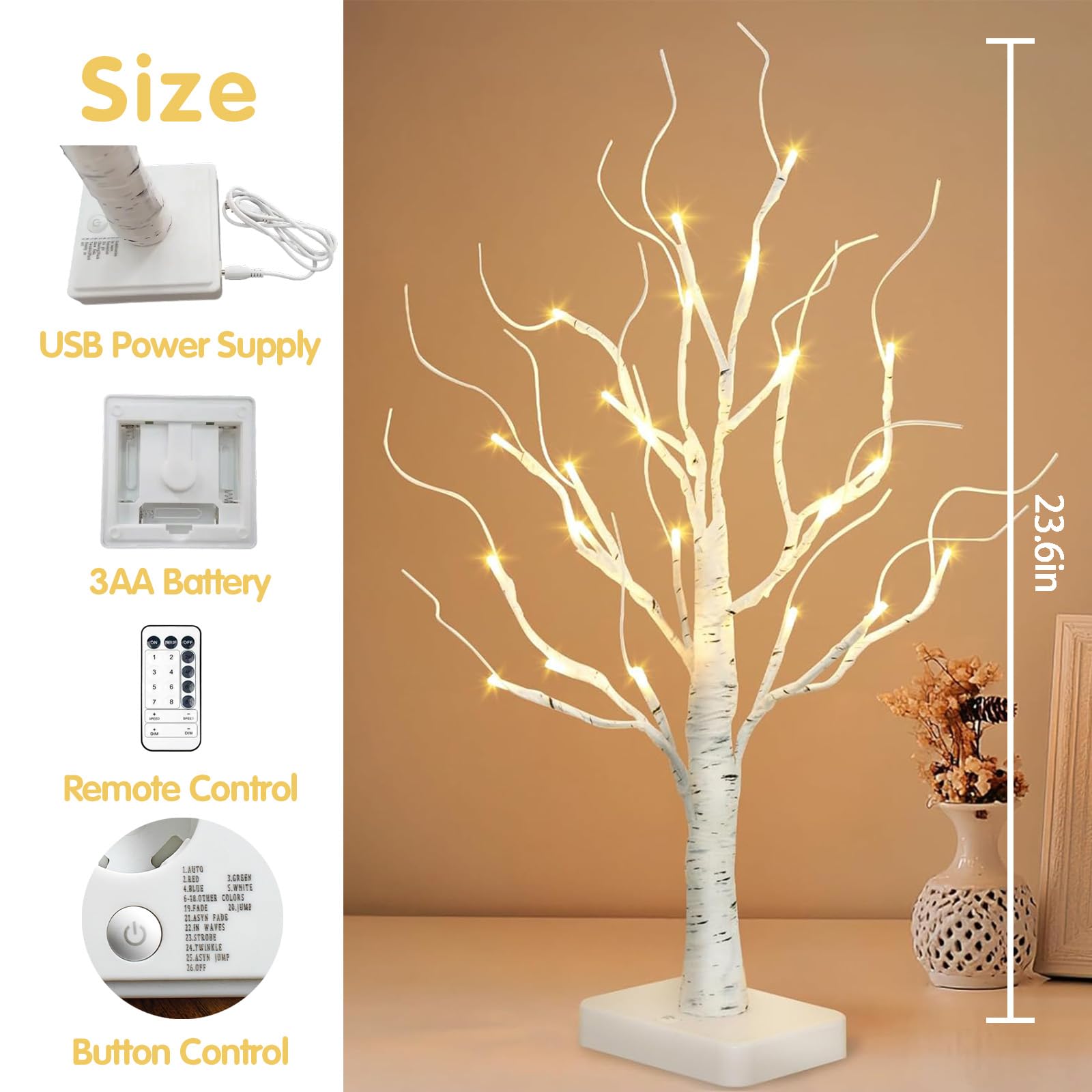 BXTubuw 4th of July Tree Decorations, 23.6