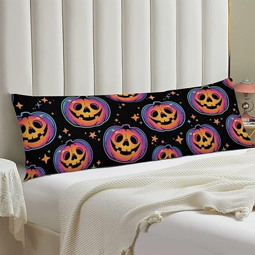 Miniatura 4 de Cool Haloween Pumpkins - Funda de almohada corporal de 20 x 54 pulgadas con cremallera, funda de almohada corporal única, funda de almohada