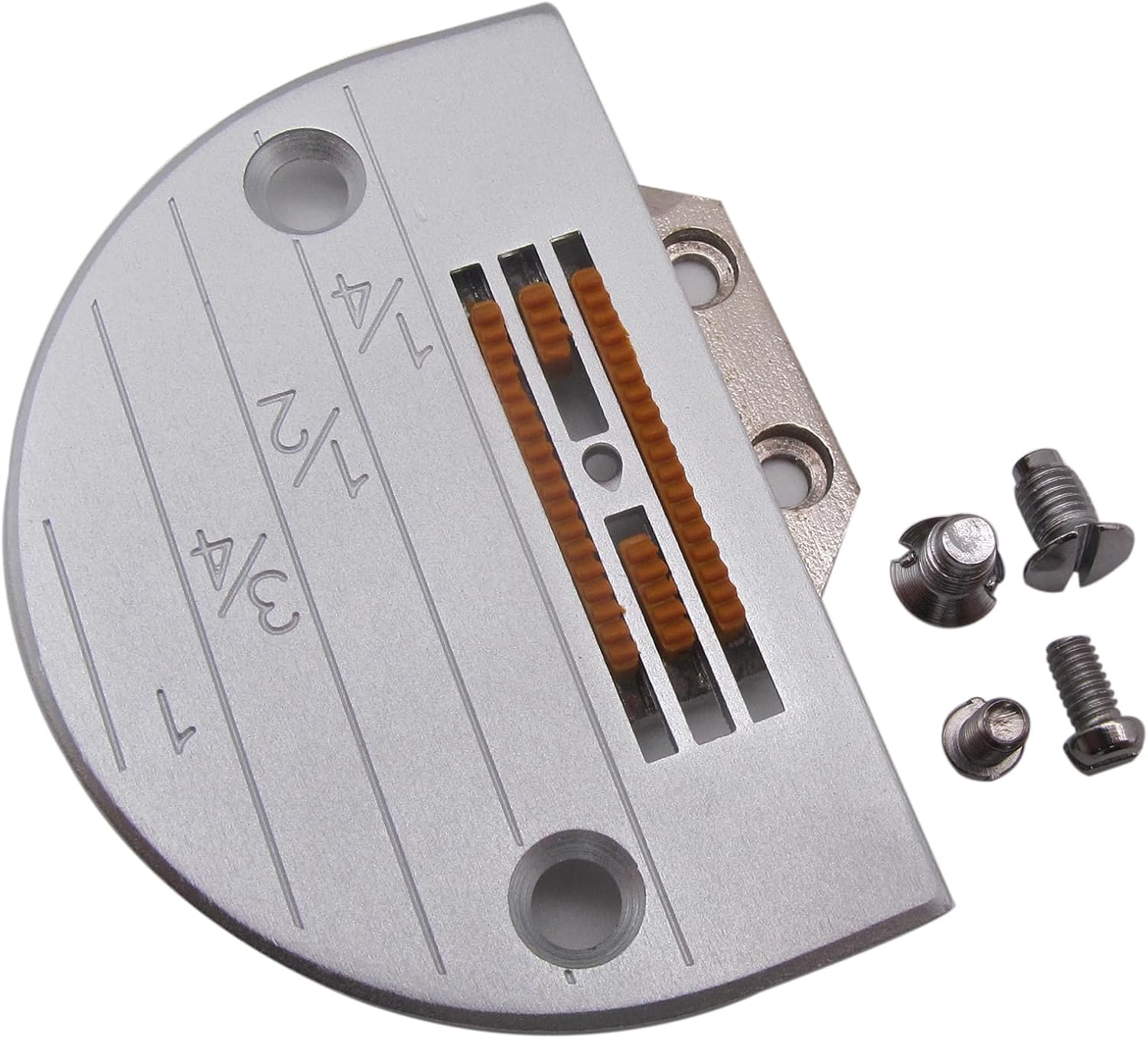 CKPSMS Brand -1SET Needle Plate & Rubber Feed Dog #147150+149057TR Compatible with/Replacement for JUKI Brand DDL-227 DDL-555 CONSEW Brand 30 217 310 Brother Brand DB2-B745
