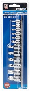 Blue Spot 01551 12 Piece 1/4 & 3/8 Inch Torx Sockets