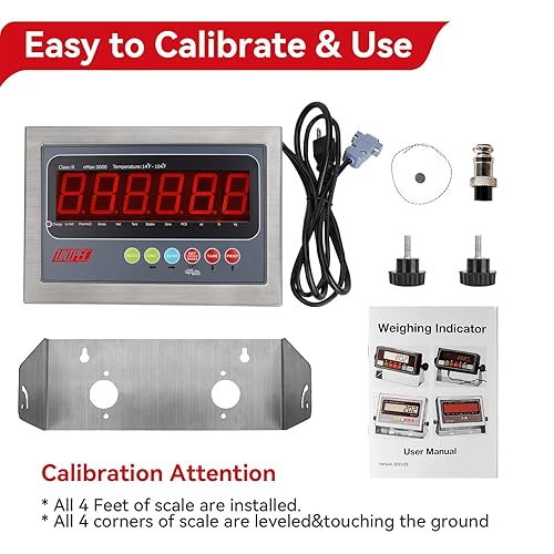 Miniatura 17 de Indicador digital aprobado por PEC NTEP con pantalla LED para básculas de piso, ganado y camiones, indicador de escala de instrucciones (PEC-IN202)