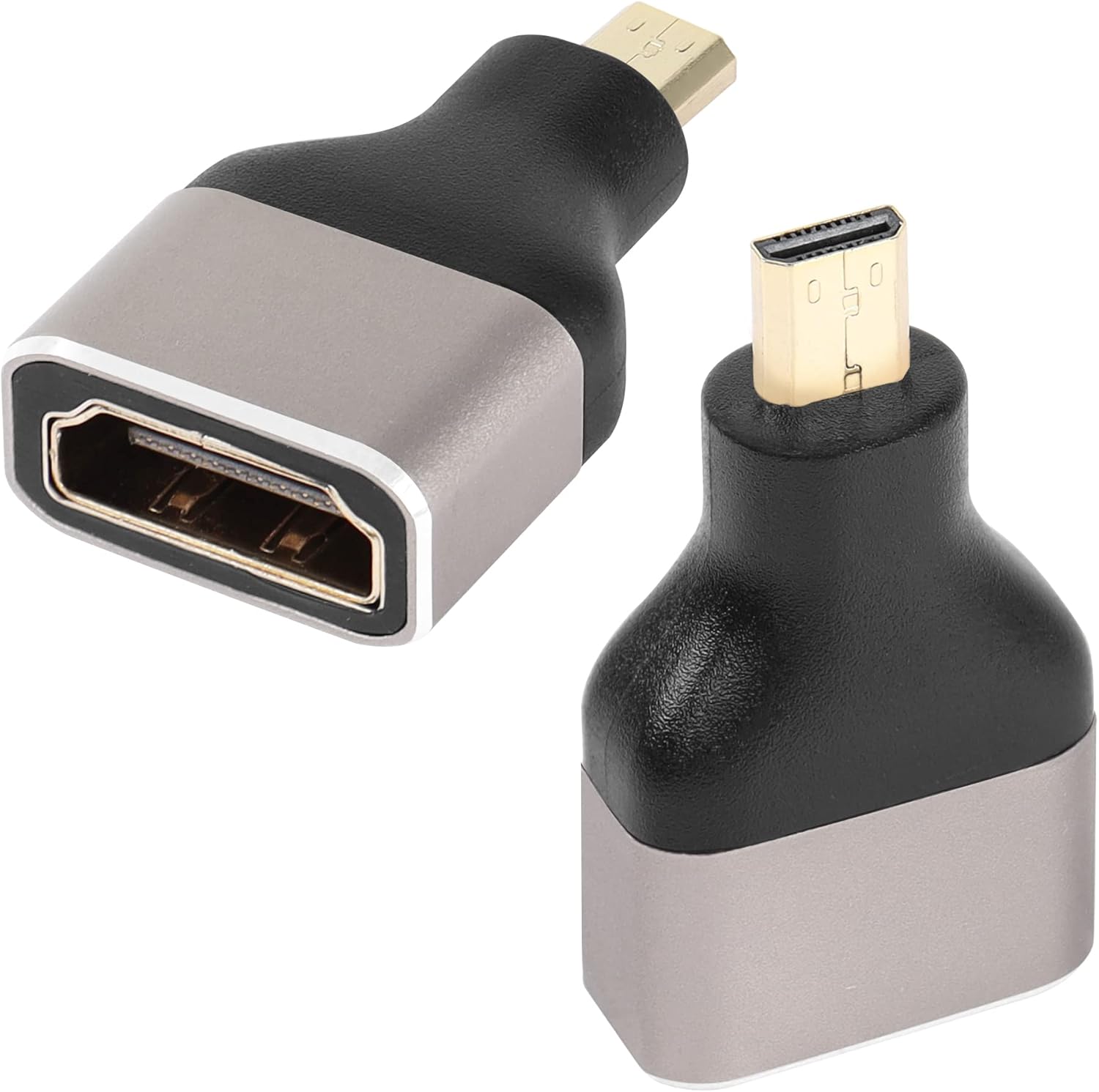 QIANRENON 8K Micro HDMI to HDMI Adapter Extender Coupler, Micro HDMI