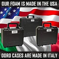 Vista 8 de Estuche para pistola Doro para 6 pistolas 24 con inserto de espuma MyCaseBuilder personalizado, resistente al agua, armas de fuego tácticas