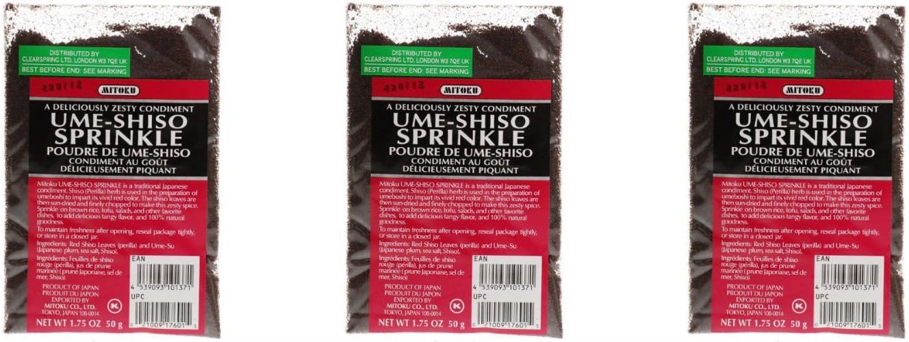 (3 Pack) - Mitoku - Ume Shiso Sprinkle | 50g | 3 Pack Bundle