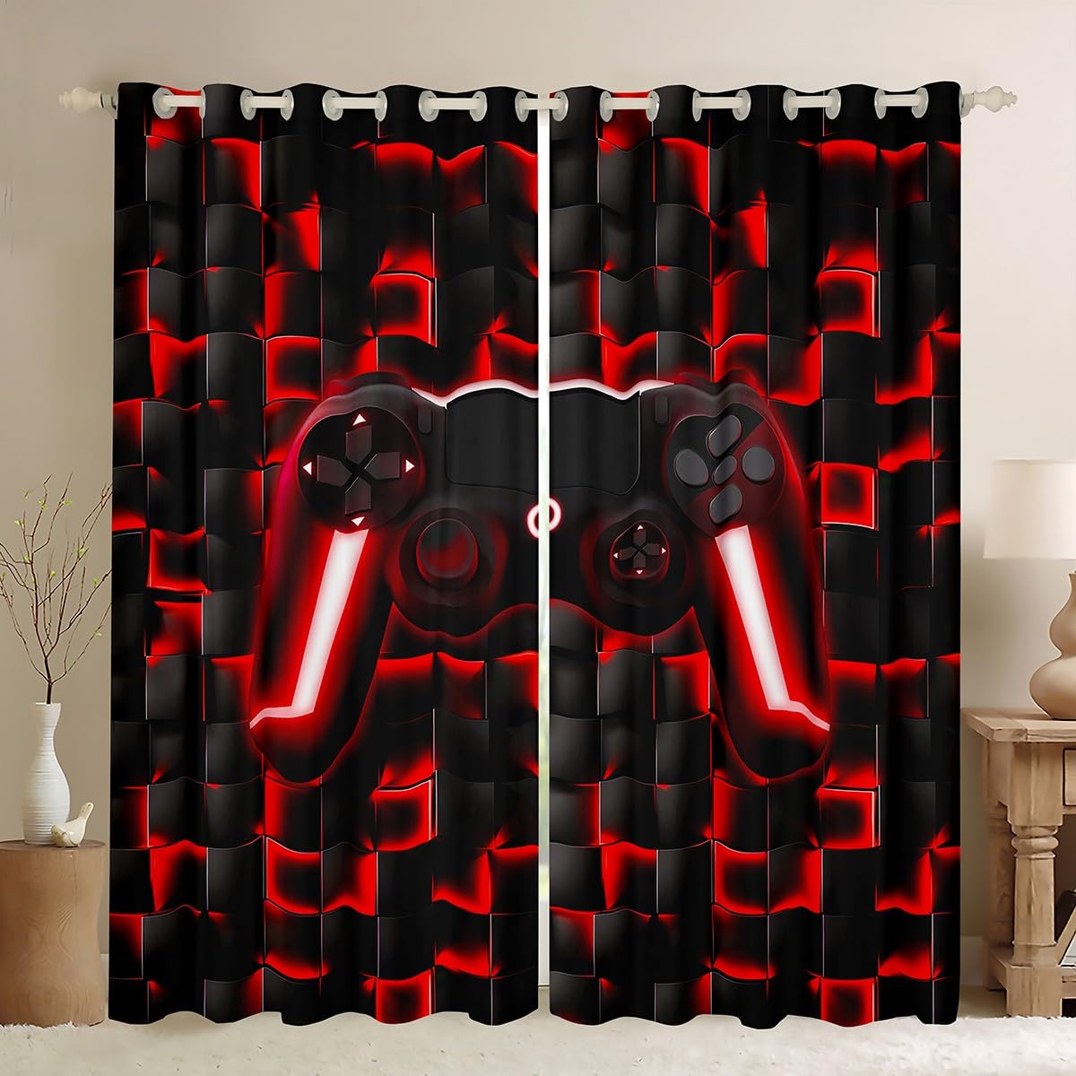 Cortinas de videojuegos para evitar reflejos en la pantalla del dormitorio