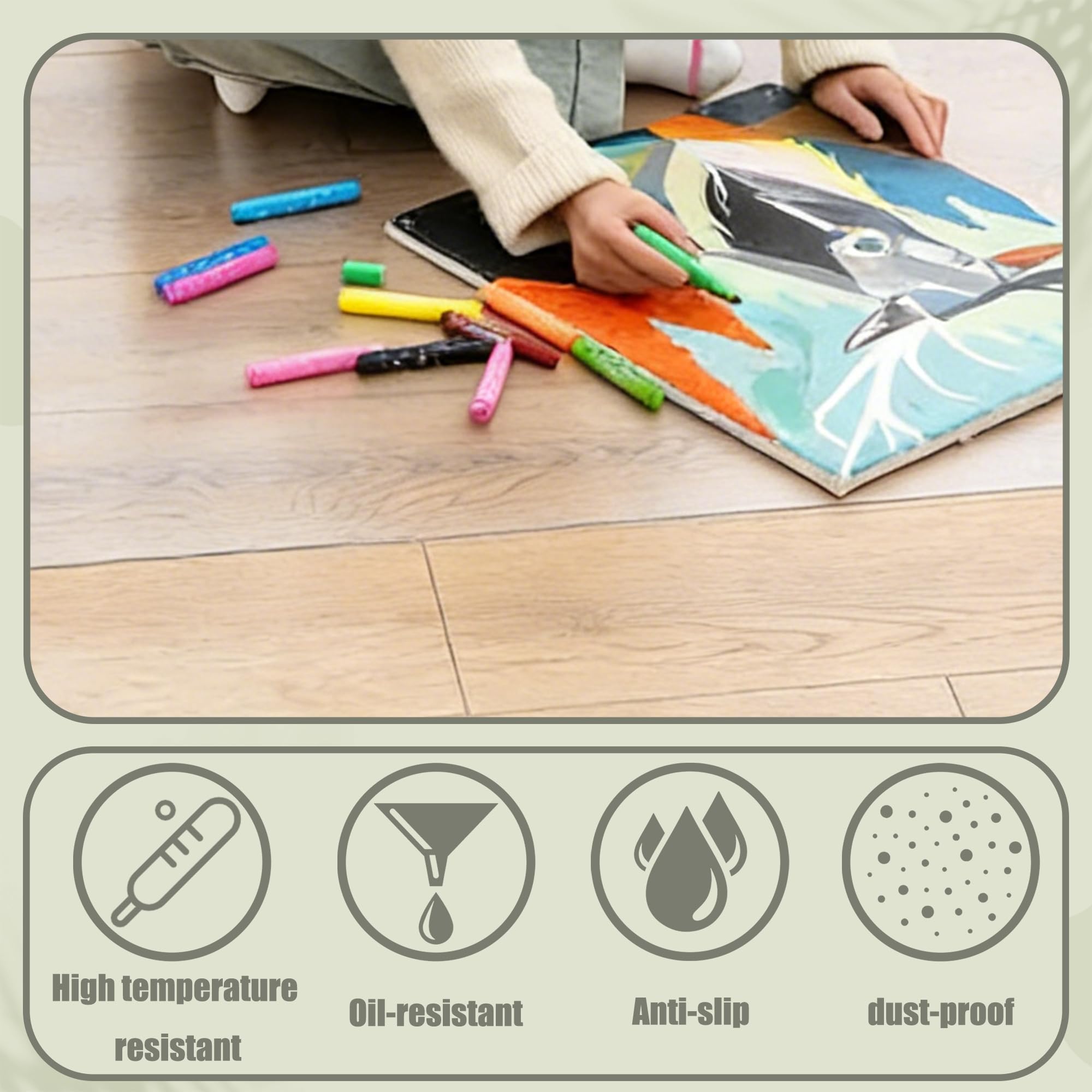 Tappetino Protettivo per Pavimenti Duri 60 x 160 cm Ufficio Antiscivolo Sedia Office Tappeto Disponibile in Dimensioni Personalizzate per Sedie, Computer, Tavolo, Colore trasparente