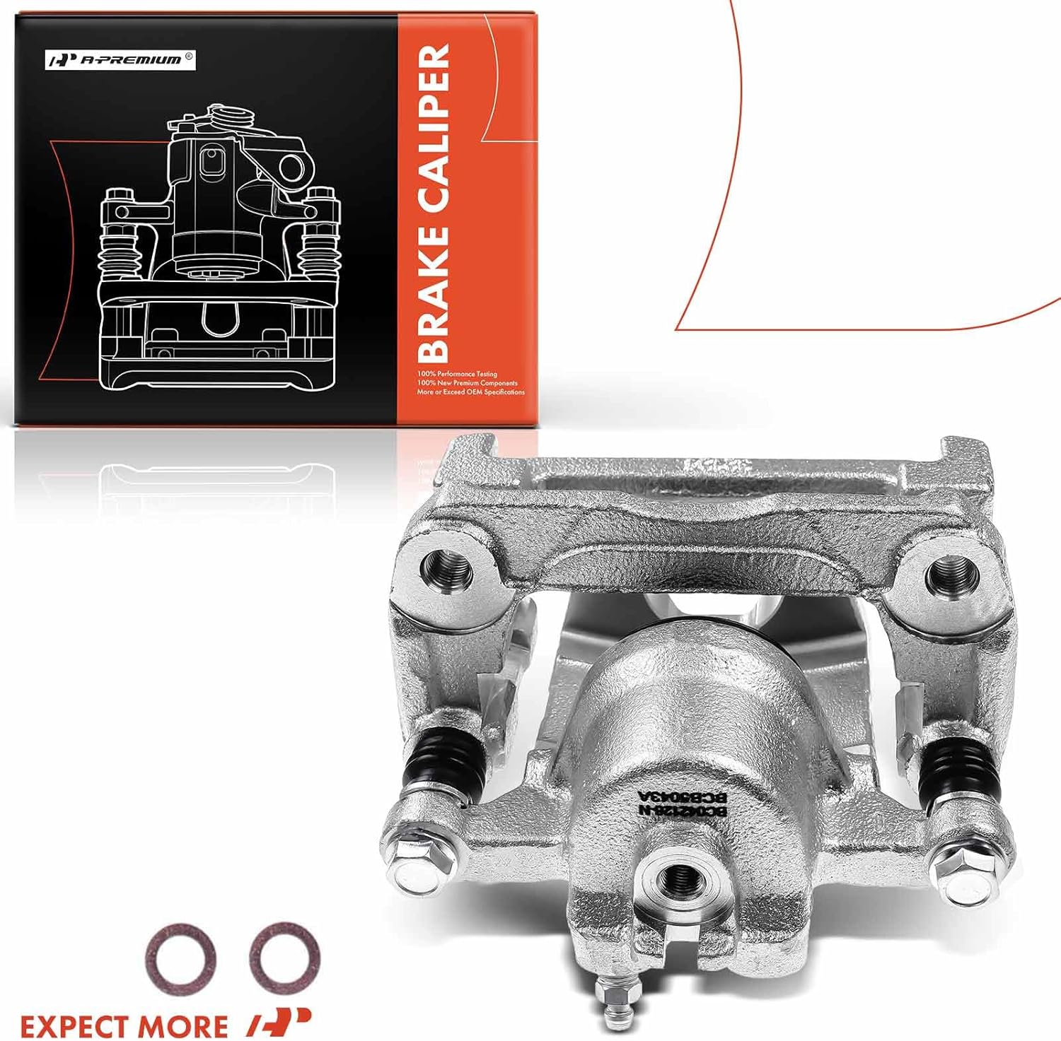 A-Premium Disc Brake Caliper Assembly with Bracket Compatible with Select Mazda Models - CX-9 2007 2008 2009 2010 2011 2012 2013 2014 2015, 3.5L 3.7L - Rear Left Driver Side