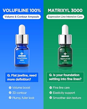 Volufiline Booster Serum - Sederma France Plumping Ampoule | Face Volume Look for Cheeks Under Eyes Neck | DIY Mix-In Skincare | Concentrated Oil-Essence | 0.33 fl oz (10ml)