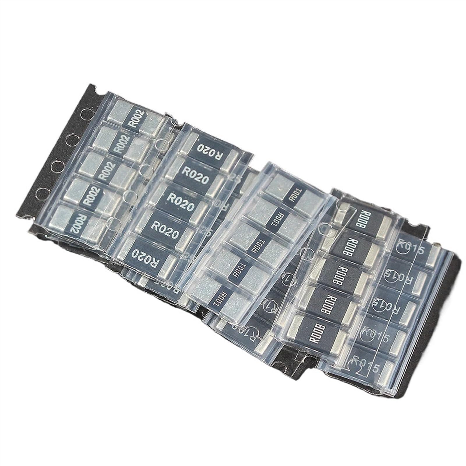 Kit de resistencias SMD de 50 Uds., 1% de Alta precisión 2512 0.001R ~ 0.1R, 10 valores, Juego Surtido de resistencias de Chip de Resistencia de aleación