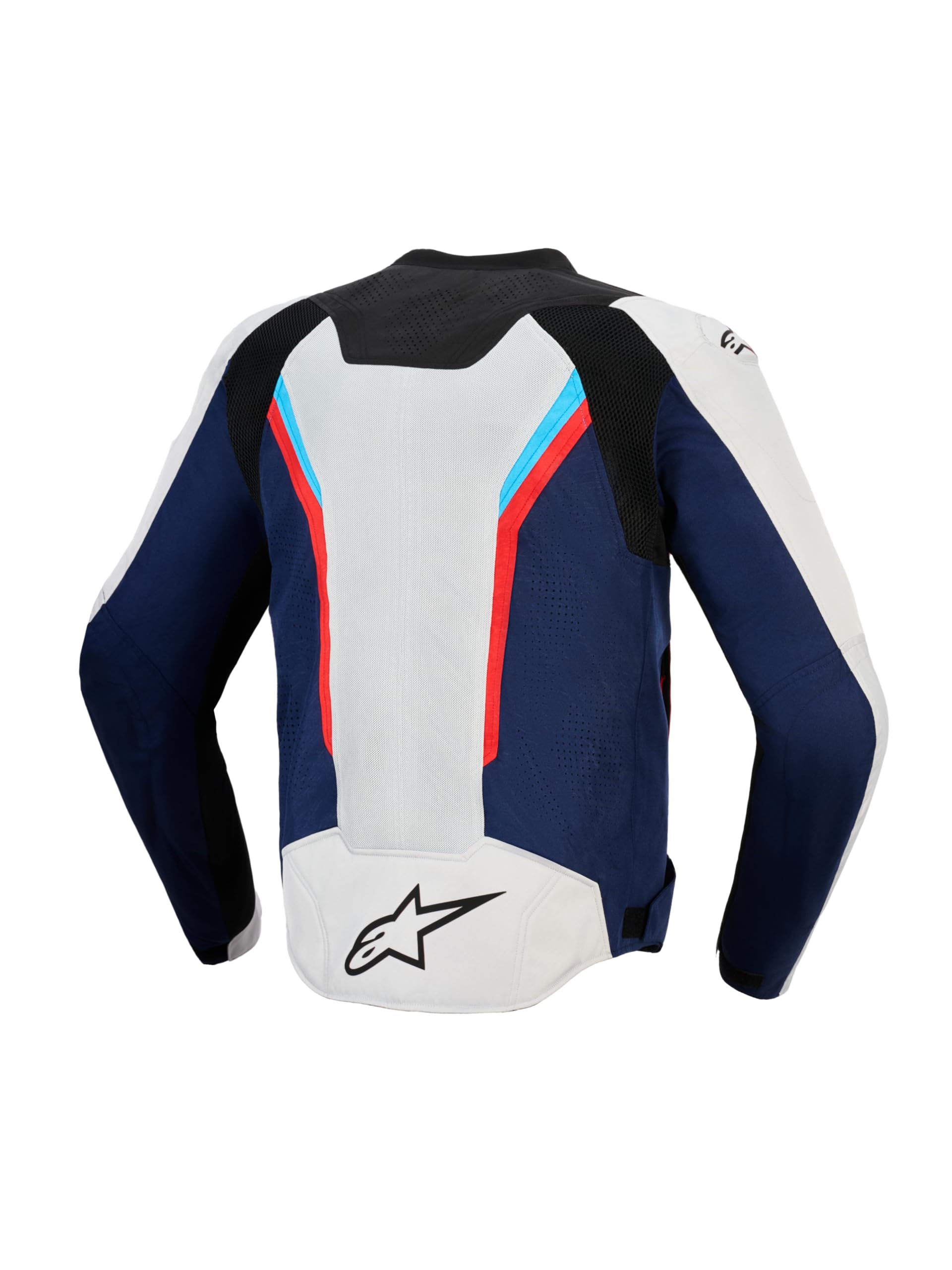 Alpinestars AST V3 Air Giacca tessile da motocicletta perforata, grigio/blu/rosso, L