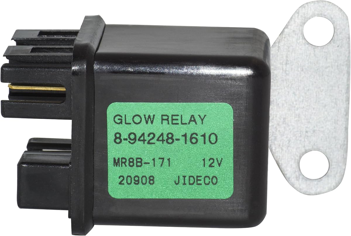 8942481610 12V Mover Parts Preheating Relay Glow Plug 894248-1610 Compatible with Isuzu Engine C240 4JJ1 Compatible with Isuzu Hitachi EG30 EX27U EX40U EX50U ZX27U ZX30U EX35U EX27U EX50U ZAXIS35U