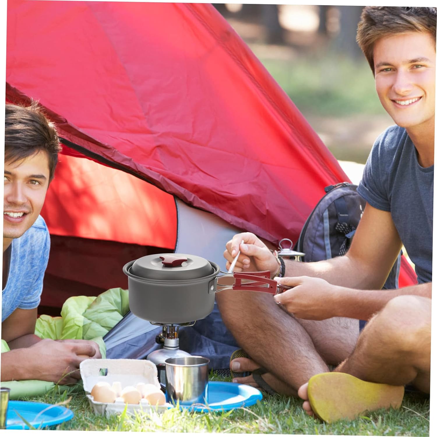 Camping Cooking Set for 1 to 2 People Aluminum Alloy