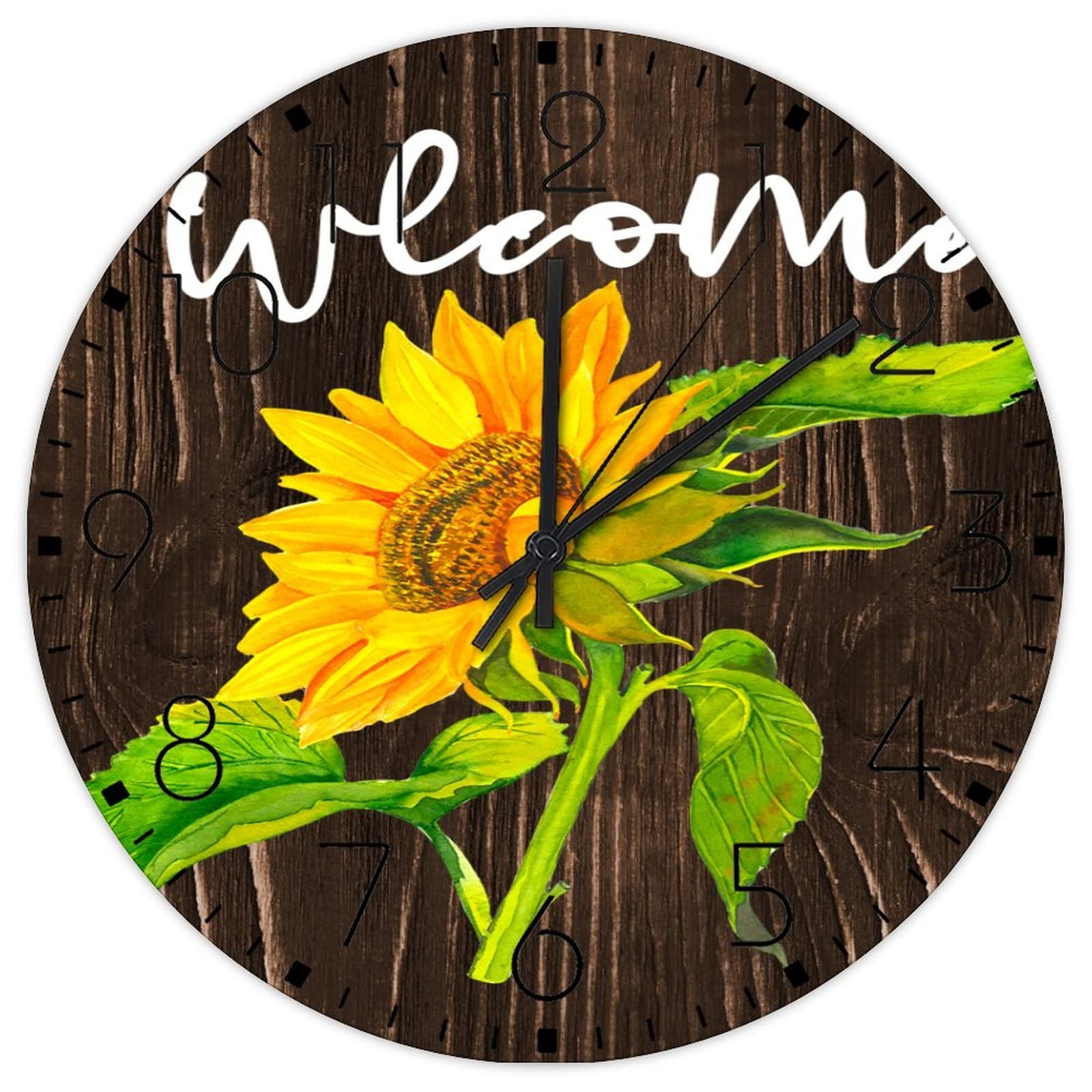 Horloge murale en bois pour décoration de cheminée et restaurant convivial