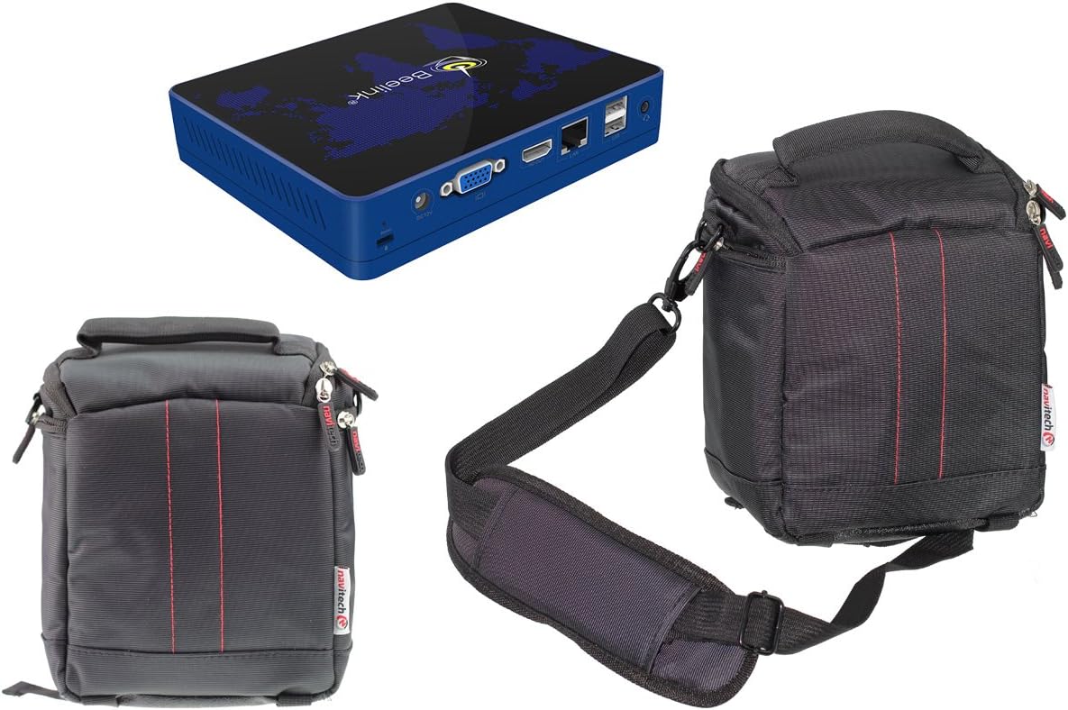 Navitech Black Mini PC Bag Case Compatible With Bqeel Z83V Mini PC
