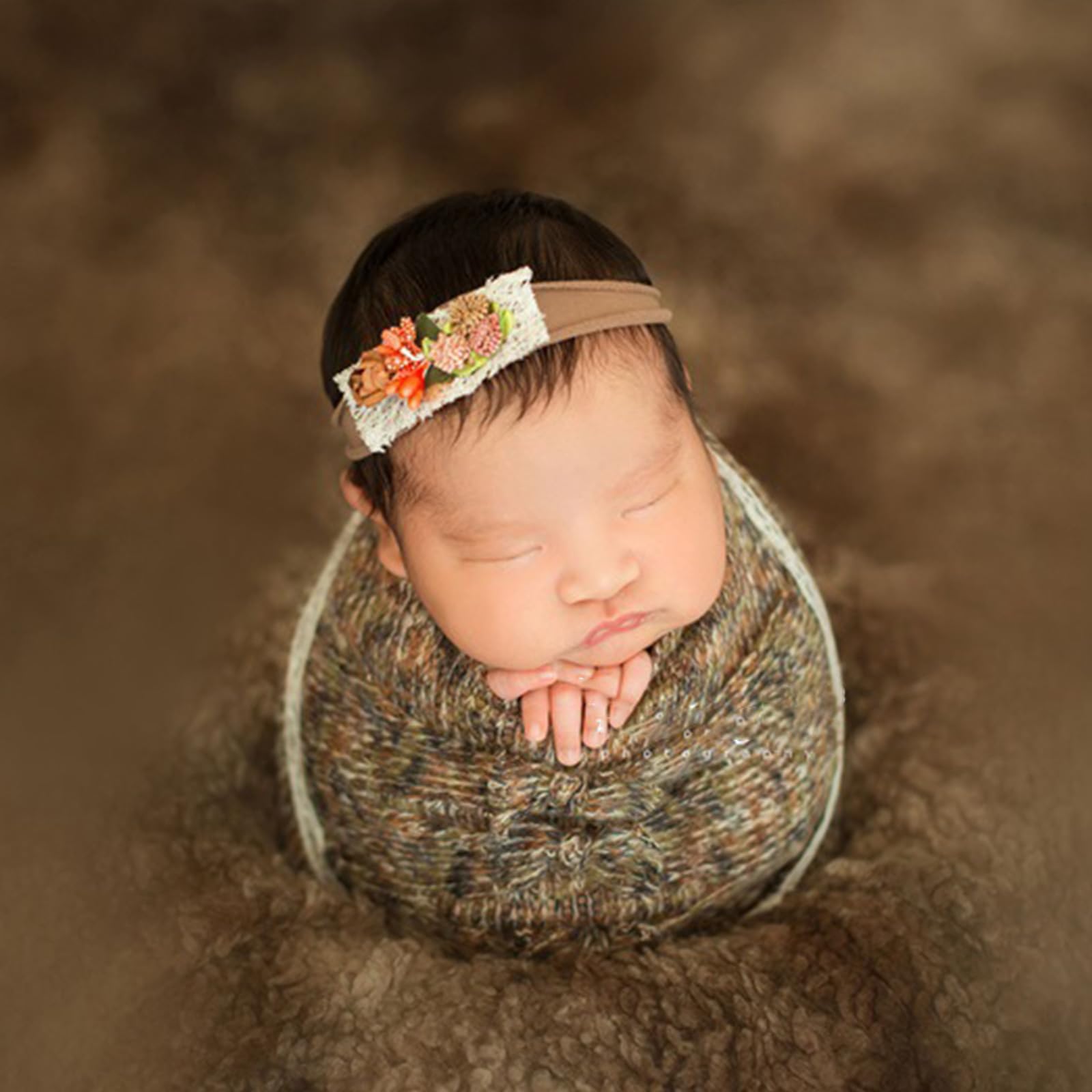 Coperta avvolgente per neonati, per fotografia, per feste di nascita, morbida ed elastica, ideale come accessorio per fotografie