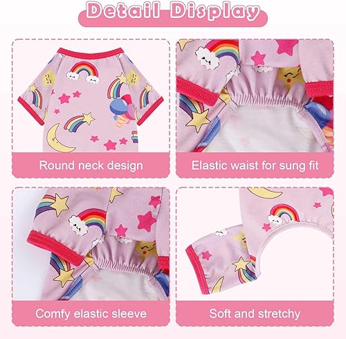 Miniatura 7 de Pijamas para perros pequeños, ropa para perros pequeños, ropa para perros pequeños, ropa suave y elástica para chihuahua, Yorkie, pijamas de verano